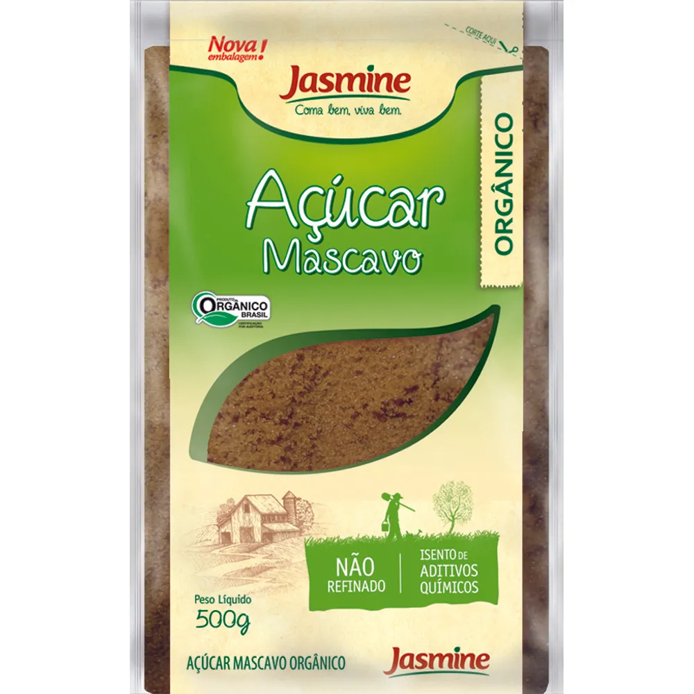 AÇÚCAR MASCAVO JASMINE ORGÂNICO 500G