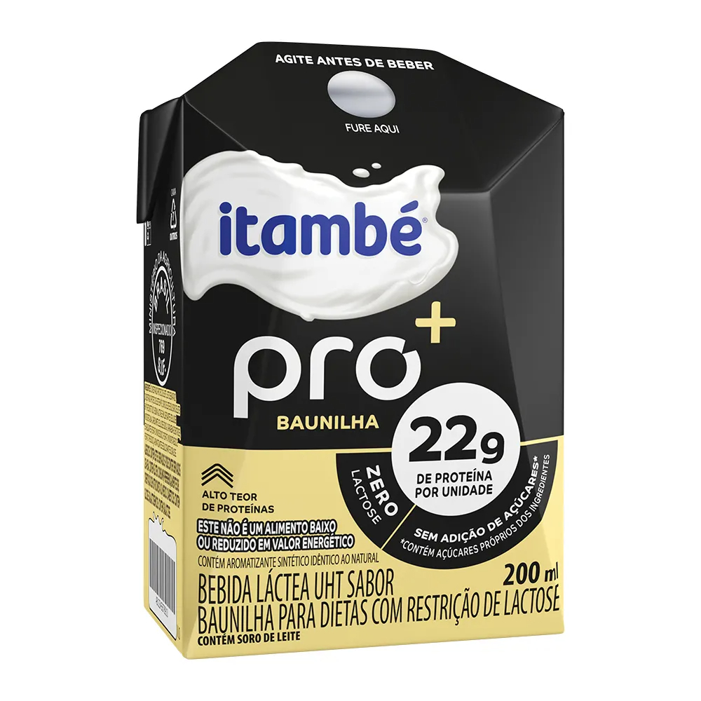 BEBIDA LACTEA ITAMBE PRO+ BAUNILHA 200ML