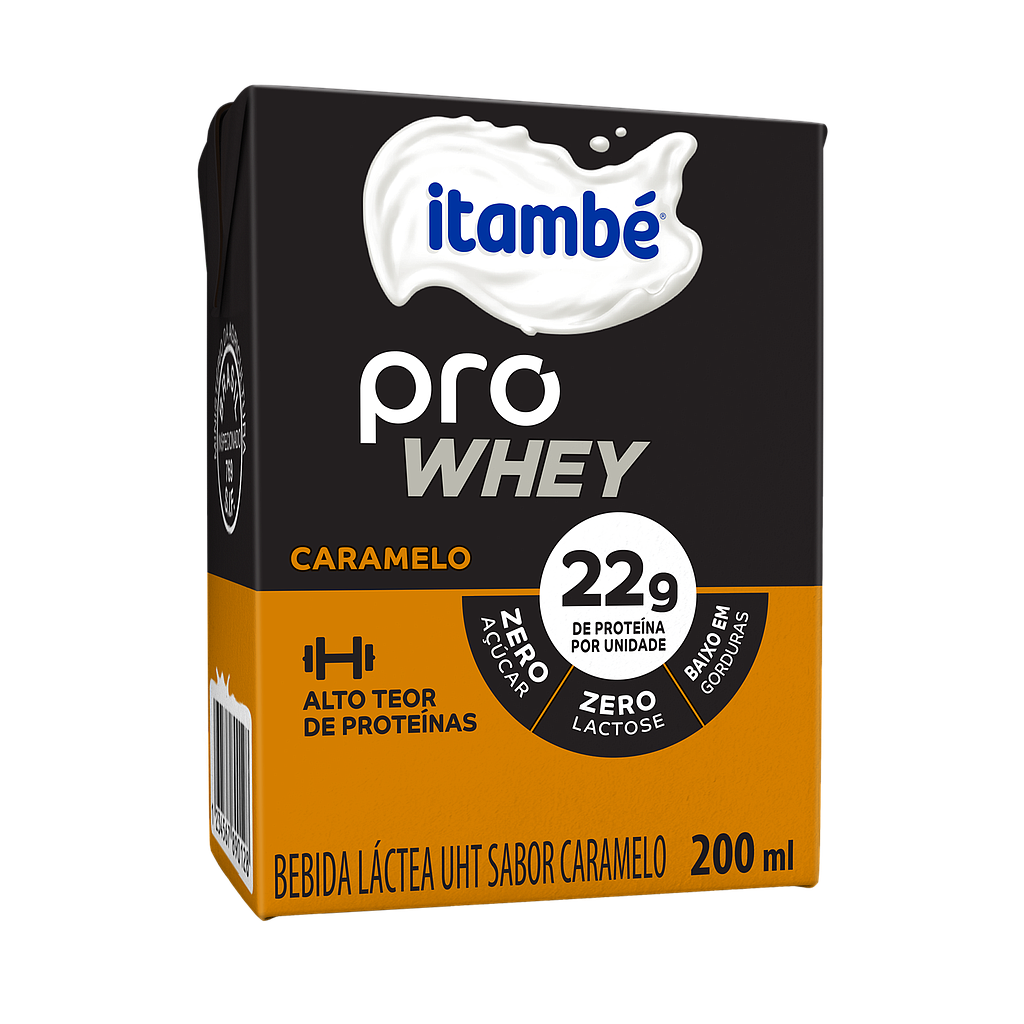 BEBIDA LACTEA ITAMBE PRO+ WHEY CARAMELO 200ML