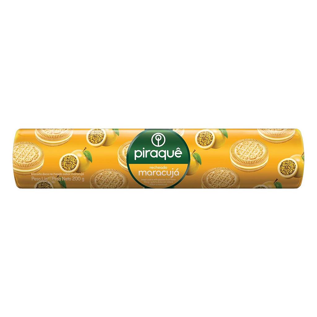 BISC PIRAQUE RECH MARACUJA 200G
