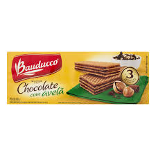 BISCOITO BAUDUCCO WAFER CHOCOLATE COM AVELA 140G