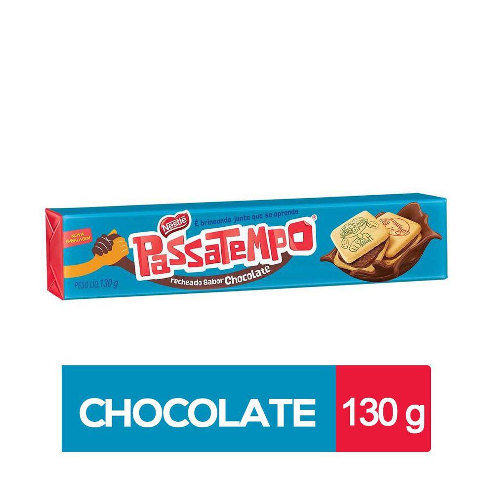 BISCOITO NESTLE PASSATEMPO RECHEADO CHOCOLATE 130G