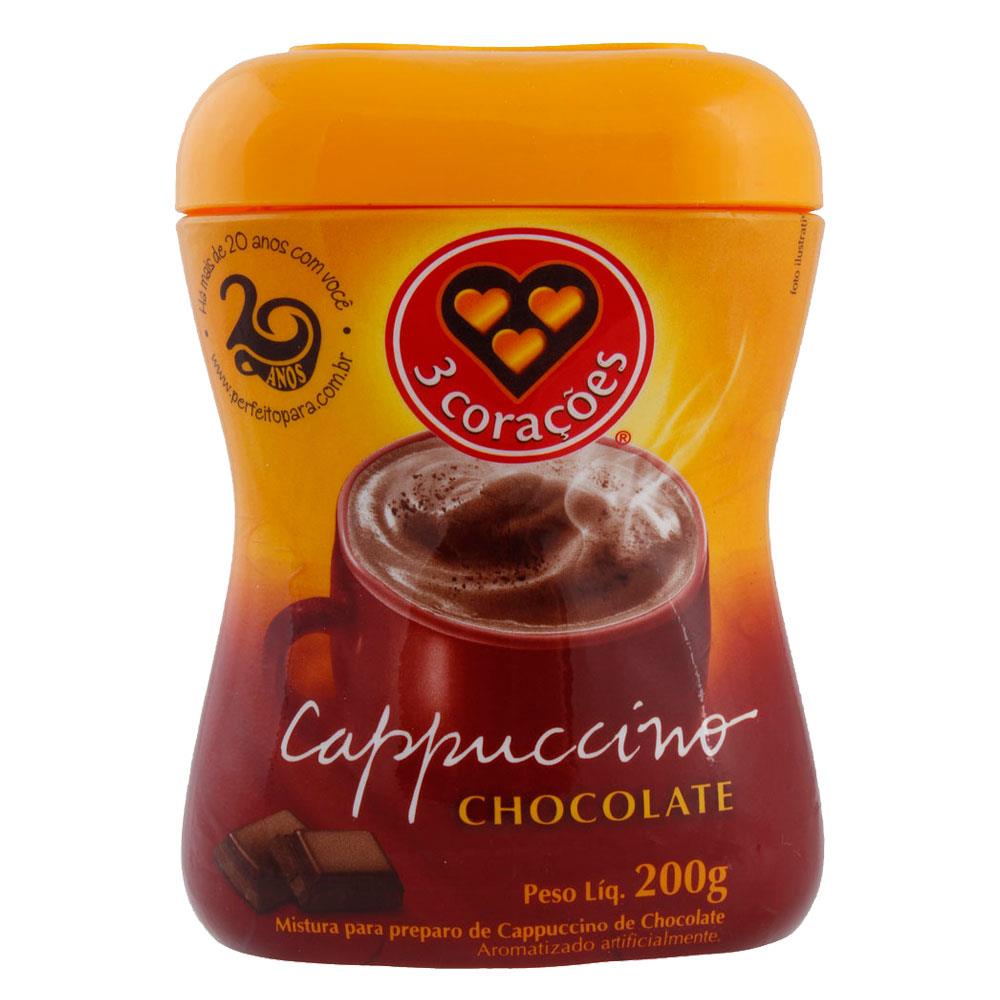 CAPPUCCINO 3 CORACOES CHOCOLATE 200G