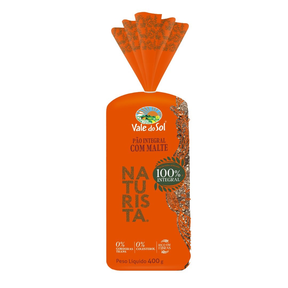 PAO VALE DO SOL INTEGRAL COM MALTE 400G
