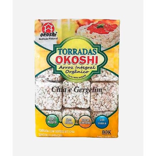 TORRADA OKOSHI CHIA E GERGELIM 75G