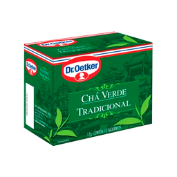 [54646] Chá Verde Dr Oetker Tradicional 17g (10 Sachês)