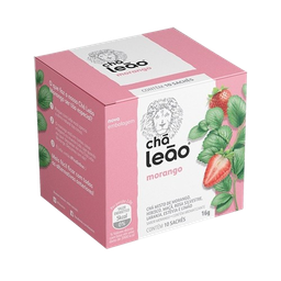 [11437] Chá Leão Morango 16g (10 Sachês)